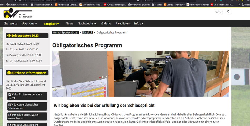 Webauftritt Worber Sportschützen